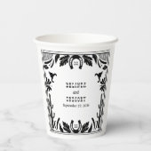 Western Country Cowboy Rustic Wedding 紙コップ (裏面)