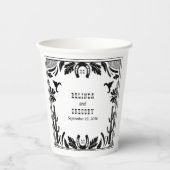 Western Country Cowboy Rustic Wedding 紙コップ (正面)