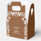 Western Country Cowboy Rustic Wedding Welcome フェイバーボックス (オープン)