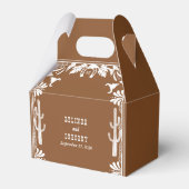 Western Country Cowboy Rustic Wedding Welcome フェイバーボックス (正面サイド)