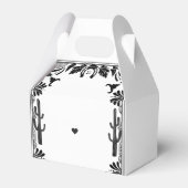 Western Country Cowboy Rustic Wedding Welcome フェイバーボックス (裏面サイド)