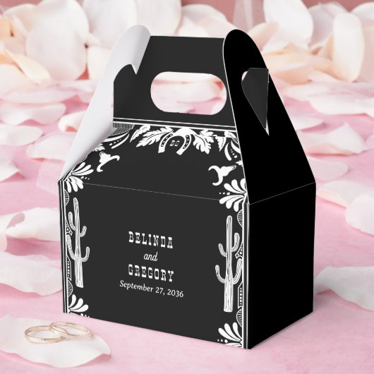 Western Country Cowboy Rustic Wedding Welcome フェイバーボックス (ウェディング)