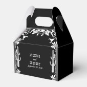 Western Country Cowboy Rustic Wedding Welcome フェイバーボックス (正面サイド)