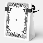 Western Country Cowboy Rustic Wedding Welcome フェイバーボックス (裏面)