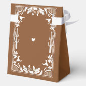 Western Country Cowboy Rustic Wedding Welcome フェイバーボックス (裏面)