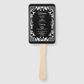 Western Country Cowboy Wedding Order of Service ハンドファン (正面)