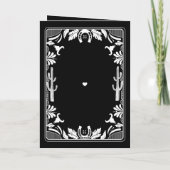 Western Country Cowboy Wedding Order of Service プログラム (裏面)