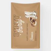 Western Country Dirty Thirty 30th Birthday Party 横断幕 (縦)