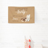 Western Country Dirty Thirty 30th Birthday Party 横断幕 (インサイチュ)