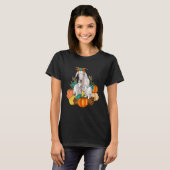 Western Country Goat Family Fall Pumpkin Fall Autu Tシャツ (正面フル)