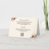 Western Couple Riding Horse All in One Wedding 招待状 (裏面)