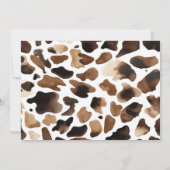 Western Cowboy “1st Rodeo” Birthday Invitation 招待状 (裏面)