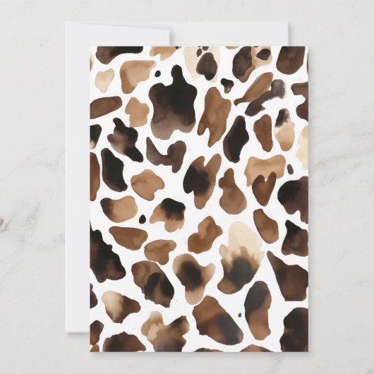 Western Cowboy “1st Rodeo” Birthday Invitation 招待状 (裏面)