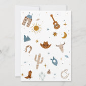 Western Cowboy 2nd Birthday Invitation 招待状 (裏面)