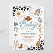 Western Cowboy Baby Shower Invitation 招待状 (正面)