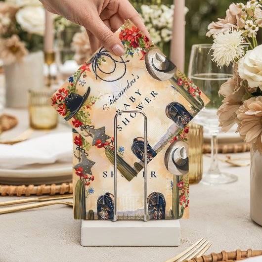 Western Cowboy Boots Baby Shower スタンダードカクテルナプキン