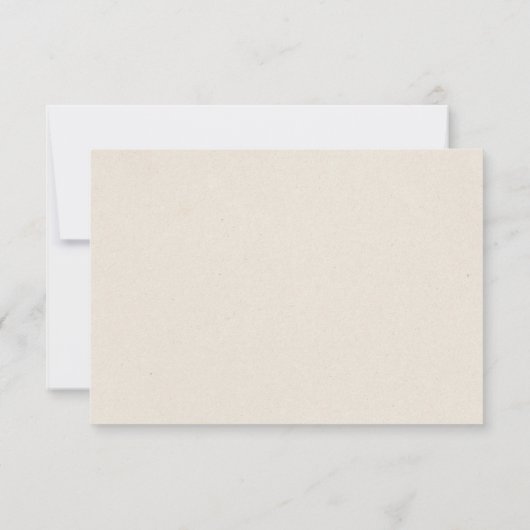 Western Cowboy Boots Barn Wedding Meal Choice 出欠カード (裏面)