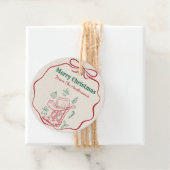 Western Cowboy Boots Retro Hand Drawn Ribbon Bow  フェイバータグ (インサイチュ)