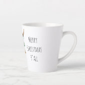 Western Cowboy Bull Ornaments Christmas   カフェラテマグ (右)