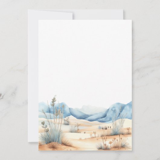 Western Cowboy First Rodeo Birthday 招待状 (裏面)