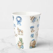 Western Cowboy First Rodeo Birthday Party 紙コップ (左)