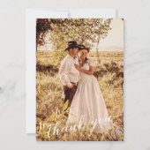 Western Cowboy Hat and Boots Photo Thank You Card 招待状 (裏面)