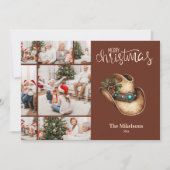 Western Cowboy Hat Christmas 7 Photo   シーズンカード (正面)