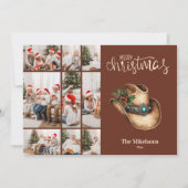 Western Cowboy Hat Christmas 9 Photo   シーズンカード (正面)
