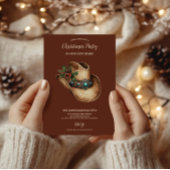 Western Cowboy Hat Christmas 9 Photo   招待状