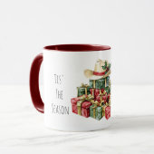 Western Cowboy Hat Christmas Gifts Y'all マグカップ (正面左)