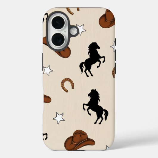 Western Cowboy Phone Case - Vintage Case-Mate iPhoneケース (裏面)
