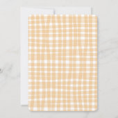 Western Cowboy Plaid Gingham Baby Shower 招待状 (裏面)