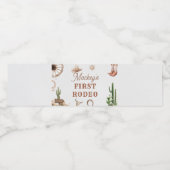 Western Cowboy Rodeo Birthday ペットボトルラベル (シングルラベル)