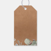 Western Cowboy Vintage Southwest Floral Wedding ギフトタグ (裏面)
