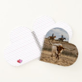 Western Cowboys with Longhorn Cattle ノートブック (内部)