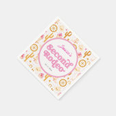 Western Cowgirl 2nd Rodeo Birthday Party スタンダードカクテルナプキン (角)