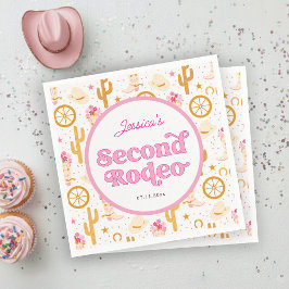 Western Cowgirl 2nd Rodeo Birthday Party スタンダードカクテルナプキン