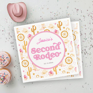 Western Cowgirl 2nd Rodeo Birthday Party スタンダードカクテルナプキン