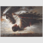 Western Cowgirl and Horse Art Decoupage 薄葉紙 (正面)