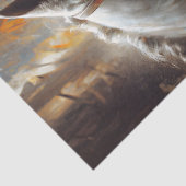 Western Cowgirl and White Horse Art Decoupage 薄葉紙 (詳細)