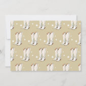 Western Cowgirl Beige Dirty Thirty 30th Birthday サンキューカード (裏面)