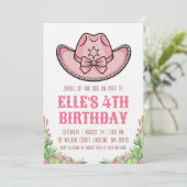 western cowgirl birthday invitations 招待状 (スタンド正面)