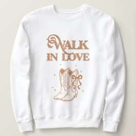 Western Cowgirl Boots walk in faith スウェットシャツ