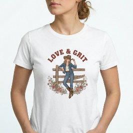 Western Cowgirl Country Girl Boho T-shirt トライブレンドＴシャツ