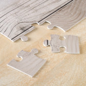 Western Cowgirl Cowboy Horse Faux Wood ジグソーパズル (側面)