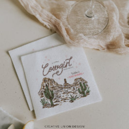 Western Cowgirl Girl Baby Shower スタンダードカクテルナプキン