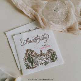 Western Cowgirl Girl Baby Shower スタンダードカクテルナプキン