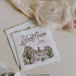 Western Cowgirl Girl Baby Shower スタンダードカクテルナプキン