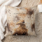 Western Cowgirl Horse Floral クッション (ブランケット)