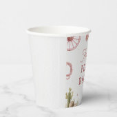 Western Cowgirl Rodeo Birthday 紙コップ (右)